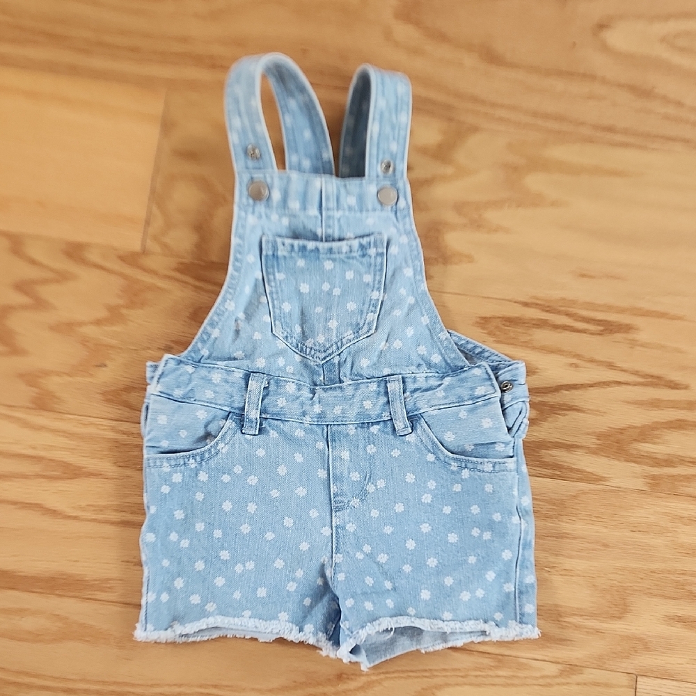 The Children's Place Toddler Girls Denim Shortalls 2T